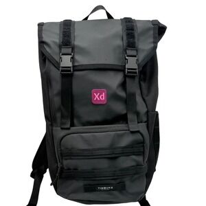 Timbuk2 Rogue Laptop Backpack 2.0 Black Roll Top with Embroidered Xd Patch